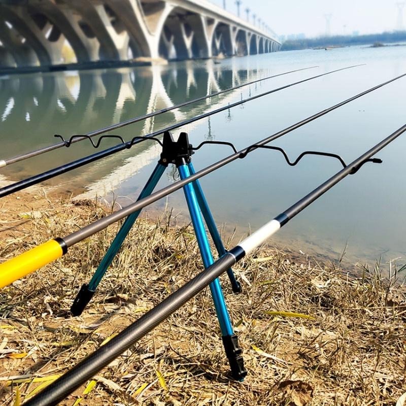 【Rising】（釣竿三腳架）竿架 釣竿架 海竿支架 海竿架 置竿架竿器 架竿器 鋁合金三角支架 折叠伸縮架-細節圖3