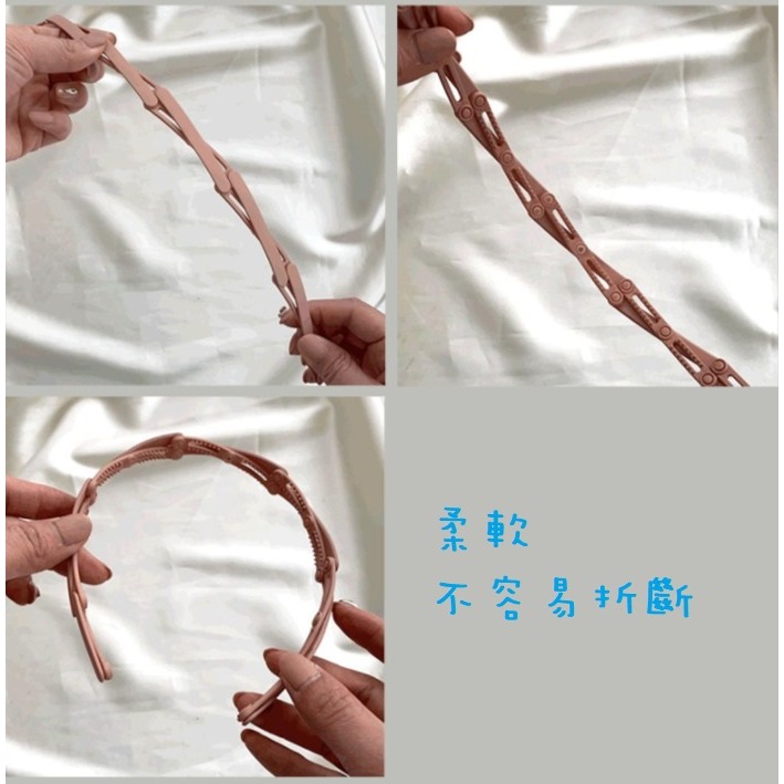 (24小時出貨) 伸縮髮箍 方便攜帶髮箍 髮箍 髪飾 補妝方便-細節圖2