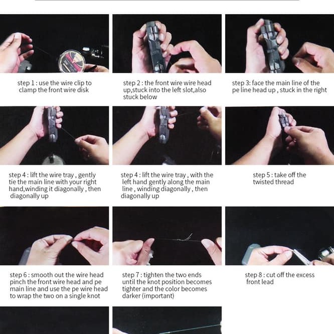 【台灣出貨】電動綁線器 前導線接PE線 線結 PR結 FG結 GT結 前導打結器 路亞綁線器 打結器-細節圖3