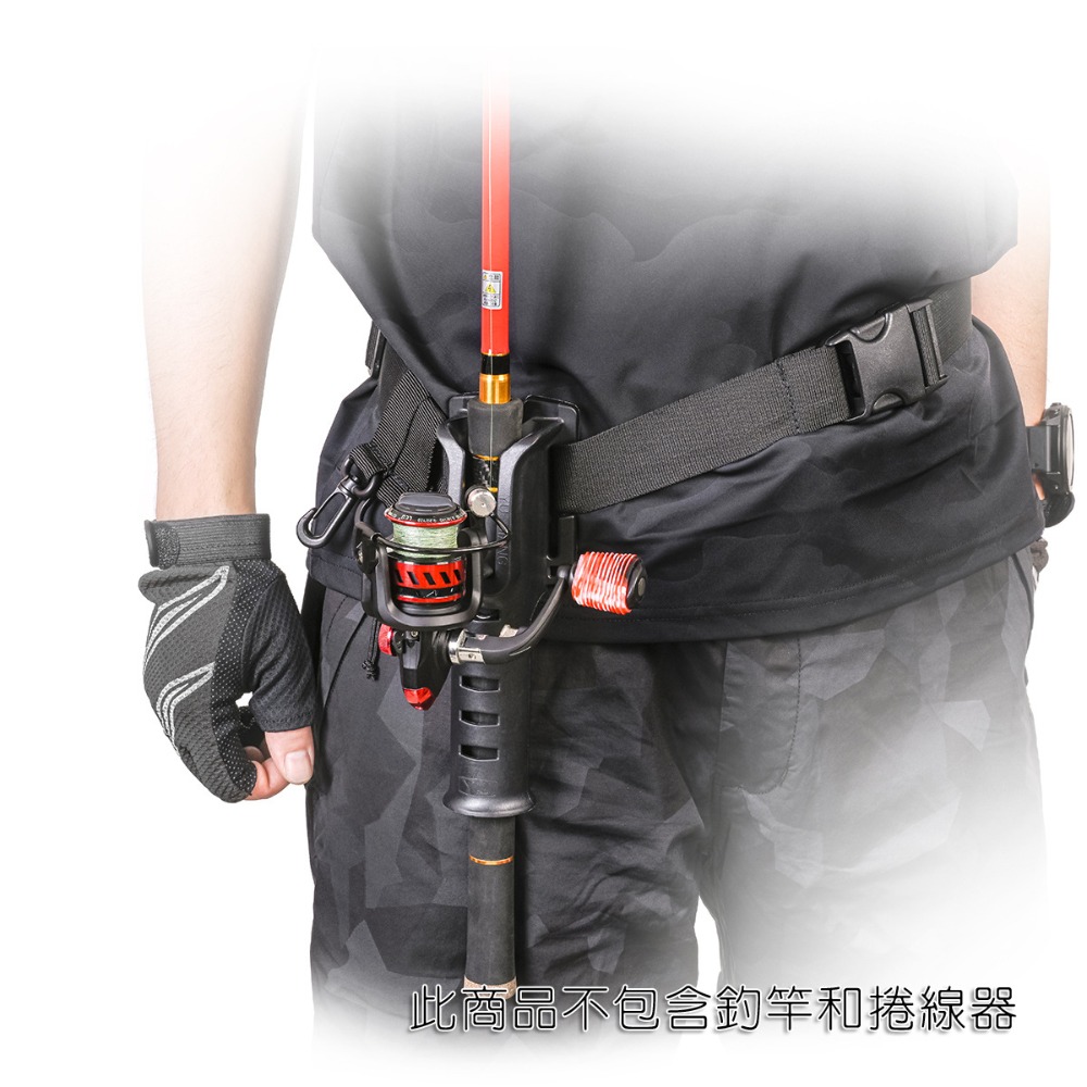 便攜腰掛竿筒 竿架 腰掛竿托 路亞黑鯛 涉水 隨身插竿器 隨身插竿筒-細節圖3
