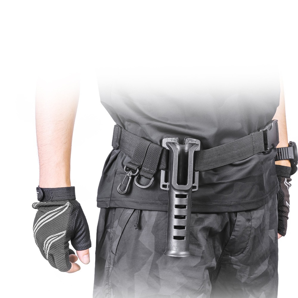 便攜腰掛竿筒 竿架 腰掛竿托 路亞黑鯛 涉水 隨身插竿器 隨身插竿筒-細節圖5