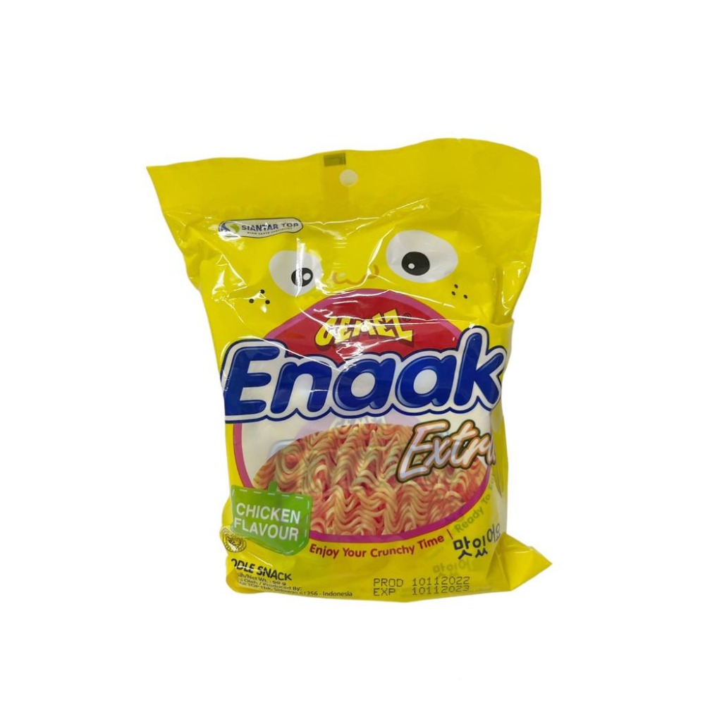 《特價》韓國 ENAAK 小雞麵 點心脆麵( 辣味.雞汁麵) 90克3小包-細節圖4