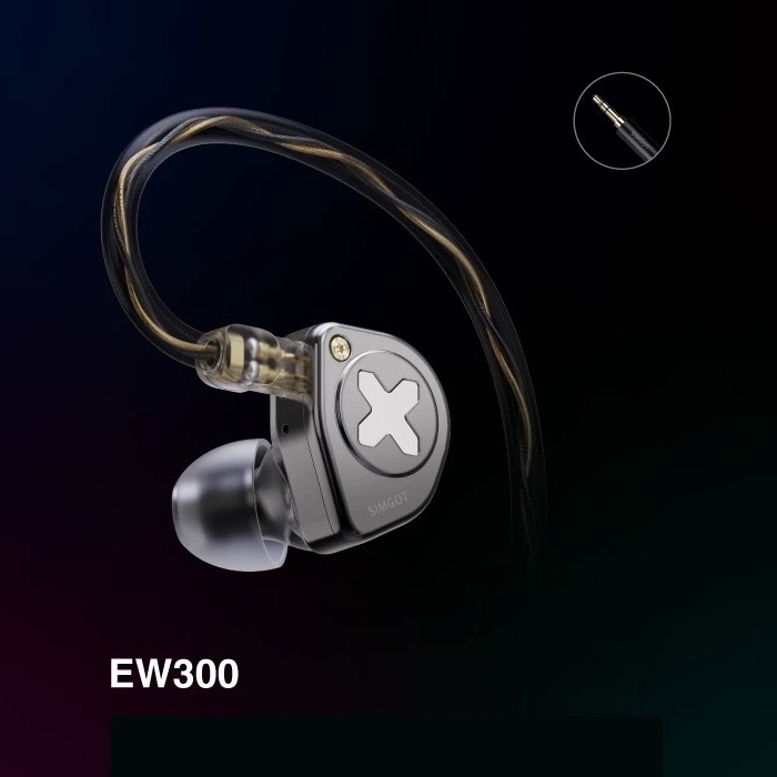 現貨免運【興戈】SIMGOT EW300｜EW300DSP｜動圈-平板-壓電陶瓷-三單元可換線HiFi耳機｜VGP金賞-規格圖1