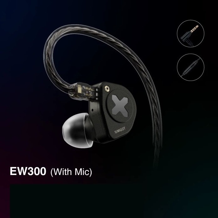 現貨免運【興戈】SIMGOT EW300｜EW300DSP｜動圈-平板-壓電陶瓷-三單元可換線HiFi耳機｜VGP金賞-規格圖1