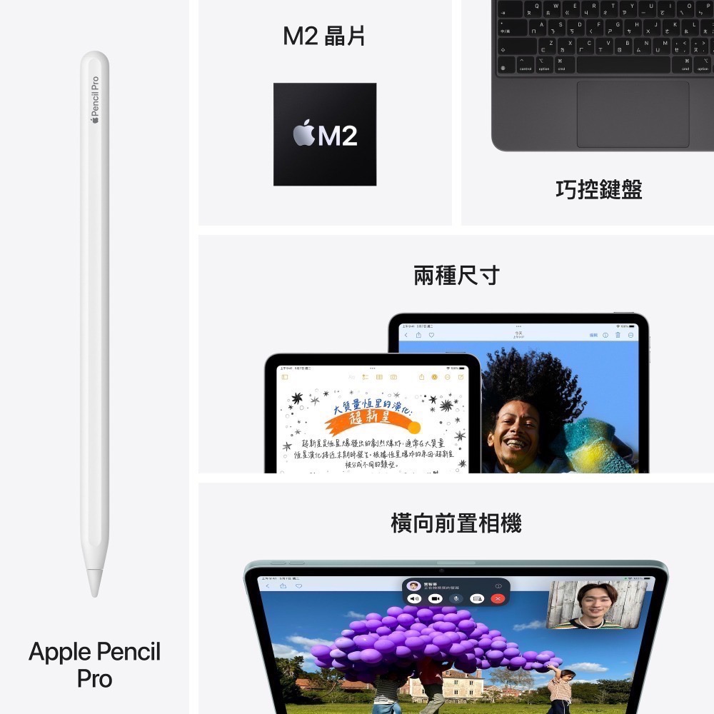 現貨免運【Apple】蘋果 iPad Air 6 11吋 256GB Wi-Fi｜全新台灣公司貨｜iPad Air M2-細節圖5