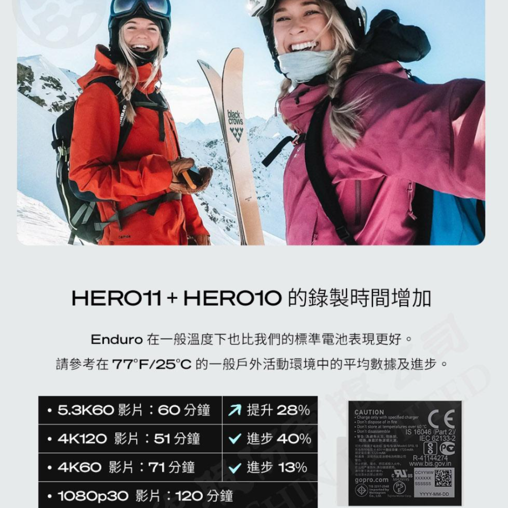 需統編請備註 GOLAB GoPro 9/10/11/12 雙電池充電器 ENDURO 台灣公司貨 ADDBD-211-細節圖7
