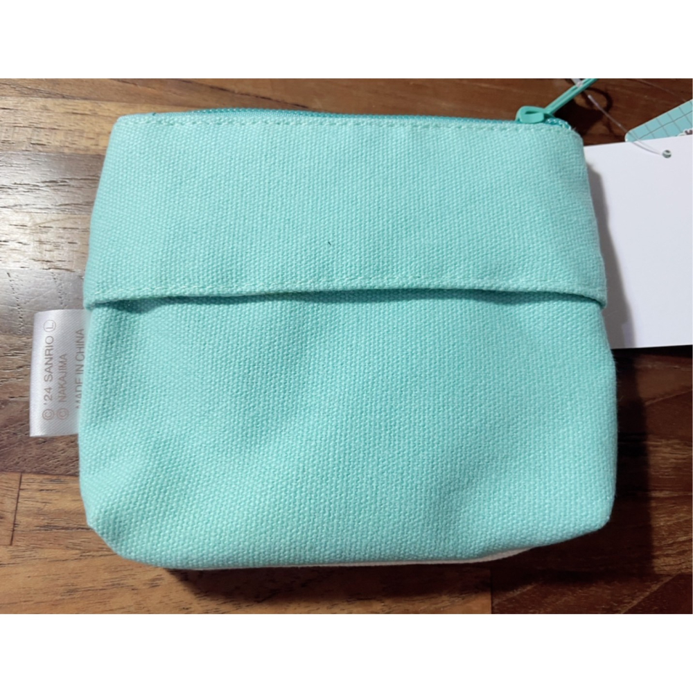 奶油點心兔~三麗鷗大眼蛙&微笑青蛙pickles the frog聯名刺繡圖案~帆布面紙包/化妝包-細節圖3