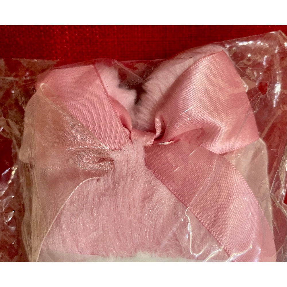 奶油點心兔：美樂蒂50th生日粉色緞帶🎀吊飾娃娃-細節圖3