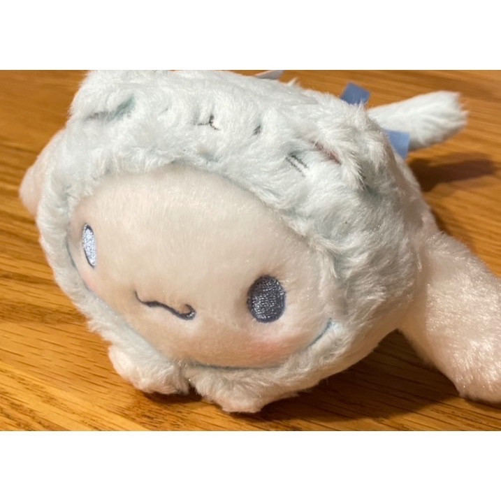 奶油點心兔：Sanrio 來我家看貓系列，藍色貓咪造型大耳狗絨毛娃娃、玩偶吊飾~2024年-細節圖3