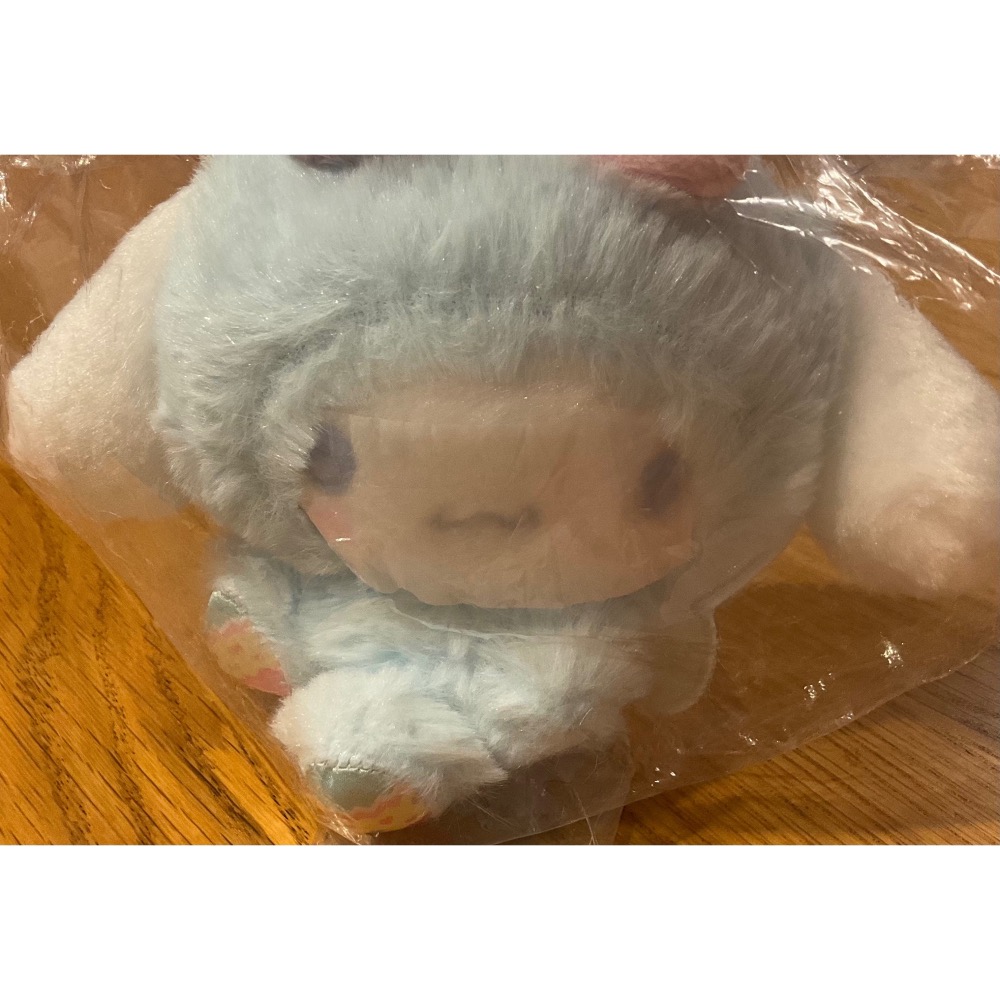 奶油點心兔：2024年Sanrio 復活節商品，大耳狗藍色兔兔 仙子、精靈 翅膀造型玩偶吊飾～復活節兔子-細節圖4