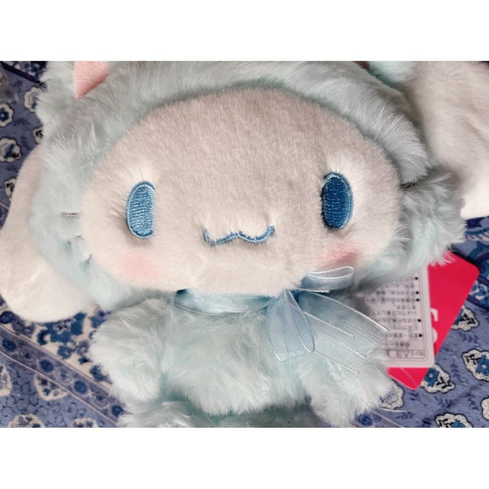 奶油點心兔~2023年大耳狗喜拿藍色貓咪造型長毛絨毛玩偶布娃-細節圖2
