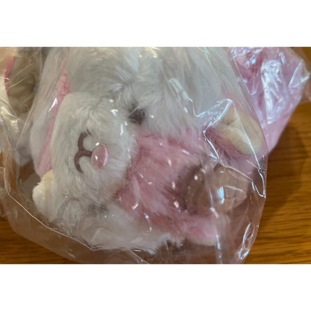 奶油點心兔~動物森林第二代，美樂蒂粉紅色松鼠造型吊飾娃/絨毛玩偶吊飾-細節圖2