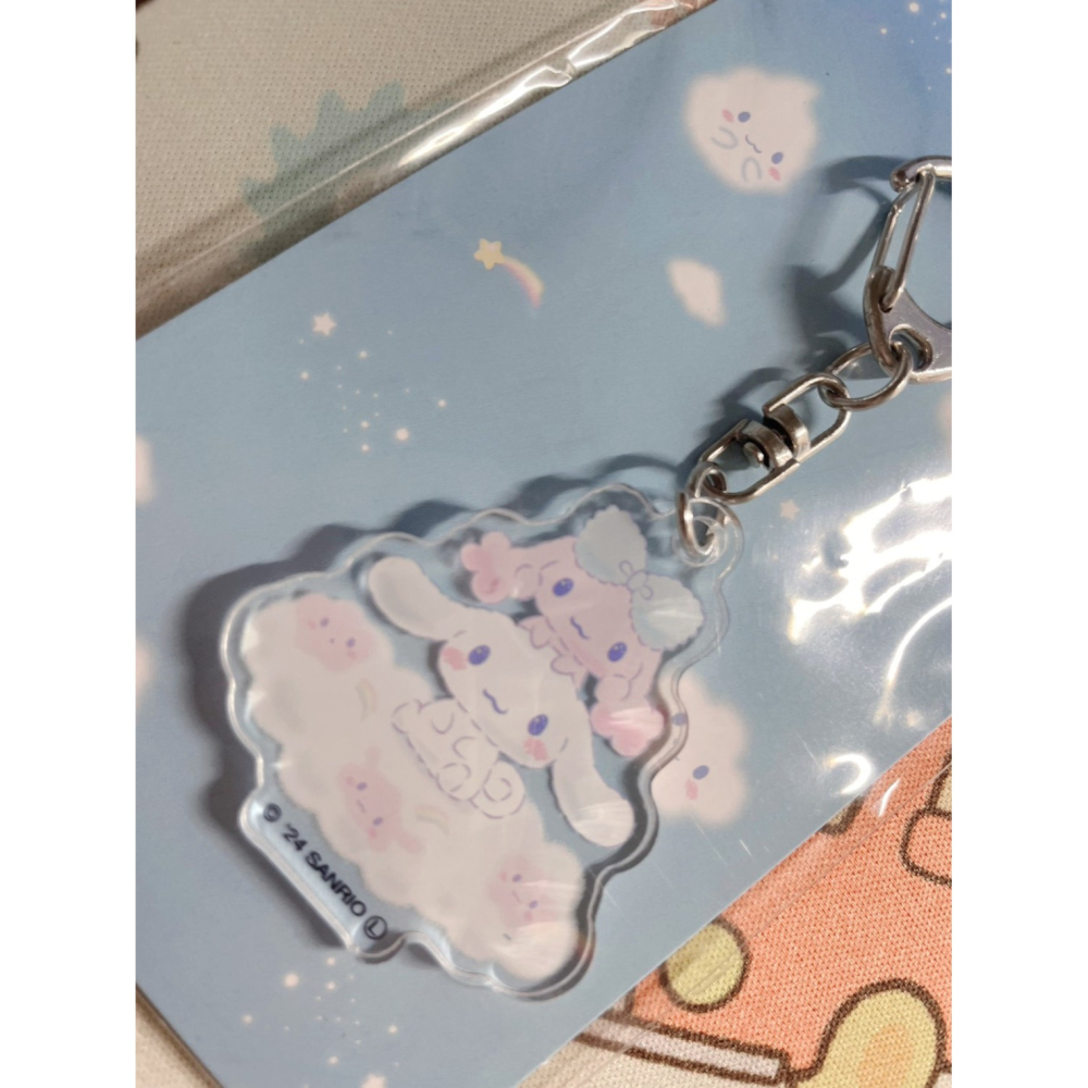 奶油點心兔~全新整版三麗鷗，大耳狗波隆壓克力鑰匙圈-細節圖2