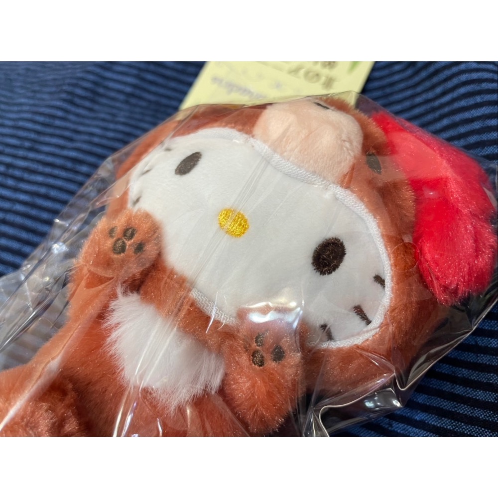 奶油點心兔：Sanrio北海道最新限定，Kitty棕色小熊吊飾娃-細節圖3