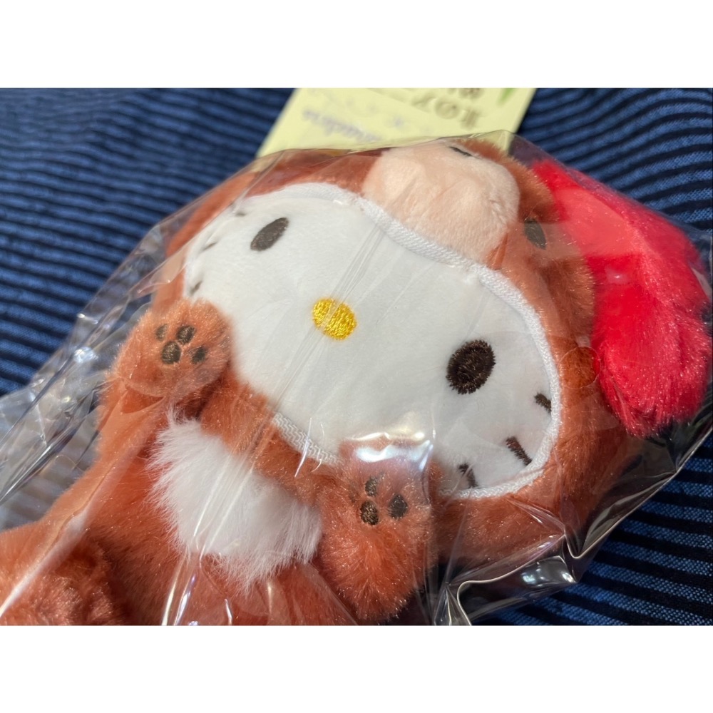 奶油點心兔：Sanrio北海道最新限定，Kitty棕色小熊吊飾娃-細節圖3