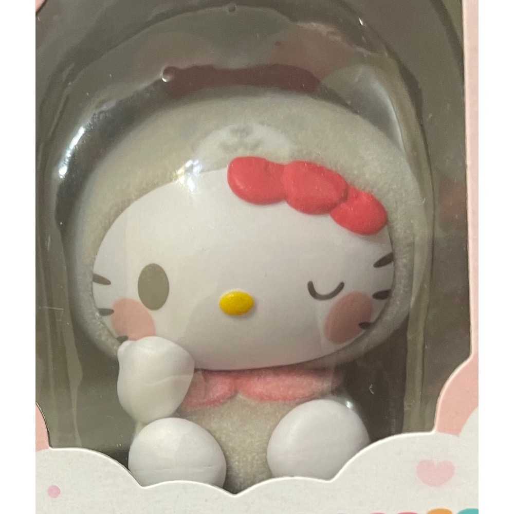 奶油點心兔：全新正版三麗鷗動物變裝植絨盒玩～Hello Kitty 確認款-細節圖2