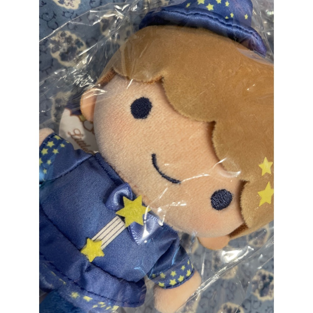 奶油點心兔：日本限定販售，夜晚的星空雙子星Kiki &Lala藍色星星套裝吊飾娃娃/絨毛玩偶吊飾一對-細節圖6