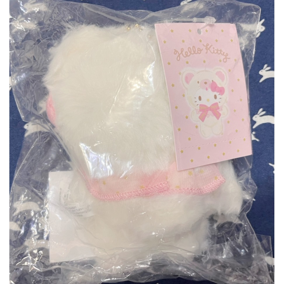 奶油點心兔~2025年蓬鬆奶油熊系列~凱蒂貓Hello Kitty熊熊造型吊飾娃-細節圖3