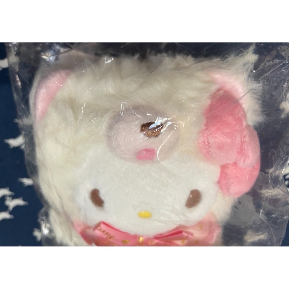 奶油點心兔~2025年蓬鬆奶油熊系列~凱蒂貓Hello Kitty 熊熊造型吊飾娃-細節圖2