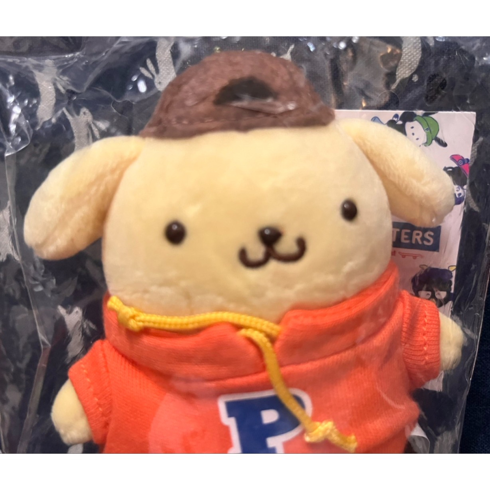 奶油點心兔~全新正版三麗鷗商品，滑板系列布丁狗運動風造型吊飾娃-細節圖2