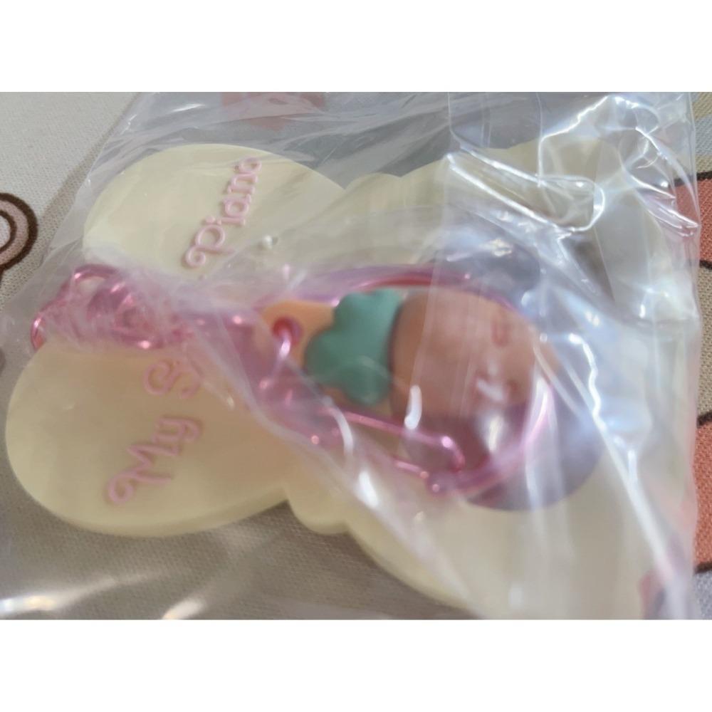 奶油點心兔~2026年SANRIO復活節兔兔鏡子鑰匙圈盲盒，彼安諾粉紅色小兔子造型+紅蘿蔔鑰匙圈鏡子~確認款-細節圖3