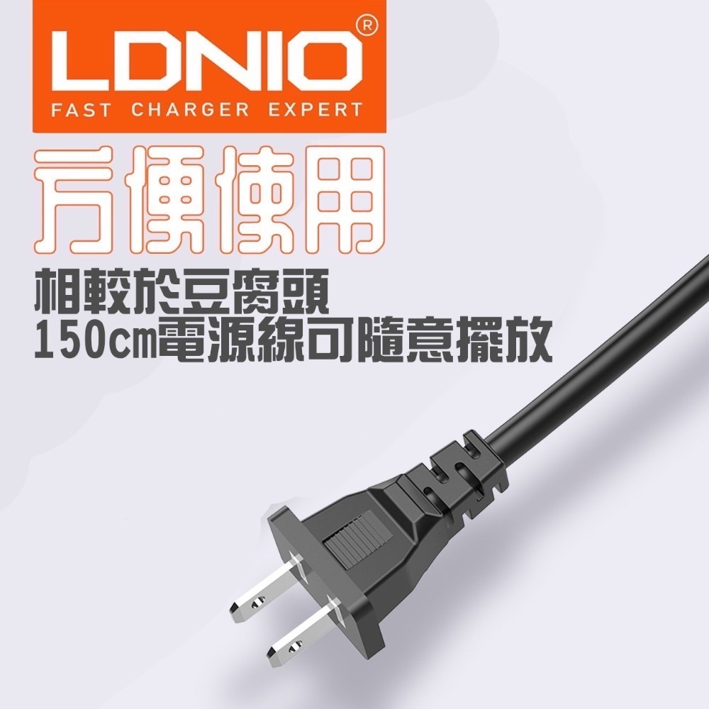 LDNIO 國際大廠 力德諾 GaN 氮化鎵 快充 70W 100W PD快充 充電器 TYPE C 豆腐頭 快充頭-細節圖8