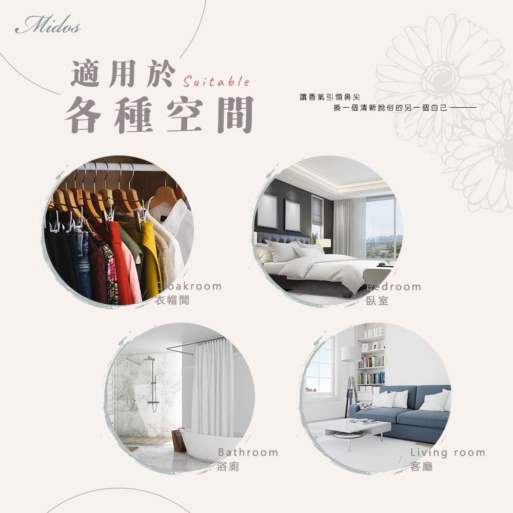 Midos 質感生活香氛噴霧 洋甘菊/香菜薰衣草-細節圖2