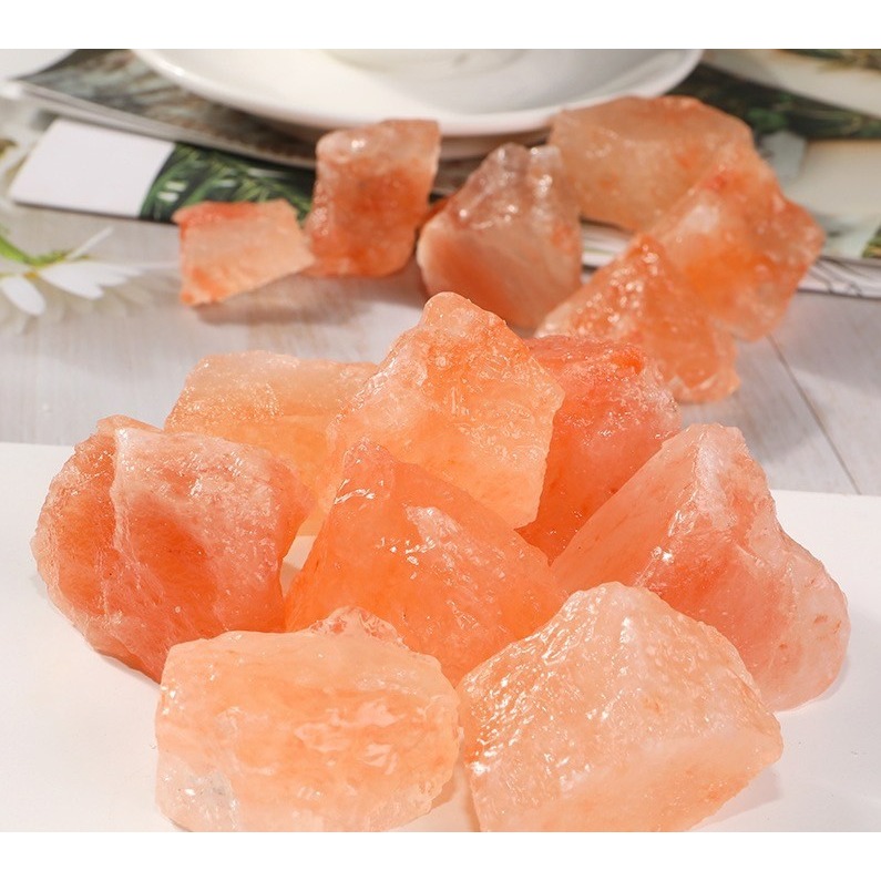 [水晶專賣24h出貨] 天然礦採 喜瑪拉雅鹽 橙晶鹽 擴香石 水晶擴香 水晶香薰石 精油擴香  礦鹽 風水-細節圖3