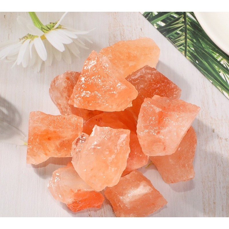 [水晶專賣24h出貨] 天然礦採 喜瑪拉雅鹽 橙晶鹽 擴香石 水晶擴香 水晶香薰石 精油擴香  礦鹽 風水-細節圖4