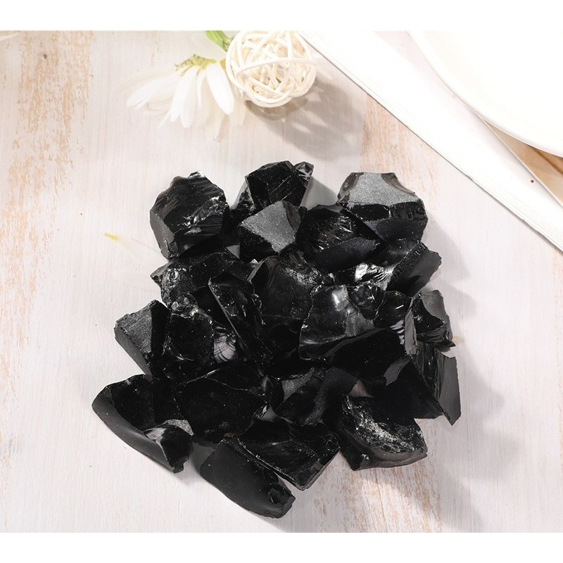 [水晶專賣24h出貨] 天然礦採 黑曜石 擴香石 水晶擴香 水晶香薰石 精油擴香 水晶 能量石 風水-細節圖3