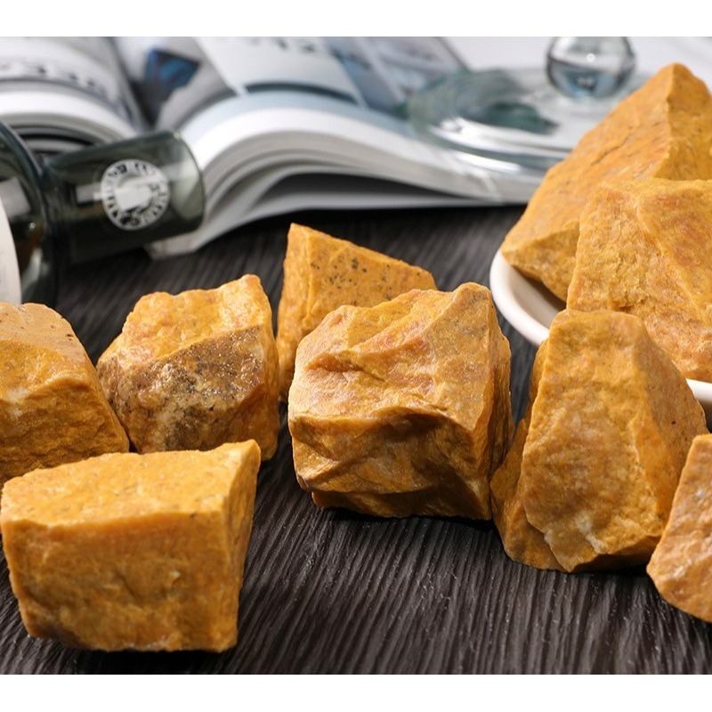 [水晶專賣24h出貨] 天然礦採 水晶原礦 黃東陵 東陵玉 擴香石 水晶擴香 水晶香薰石 精油擴香 水晶 生日禮物-細節圖3