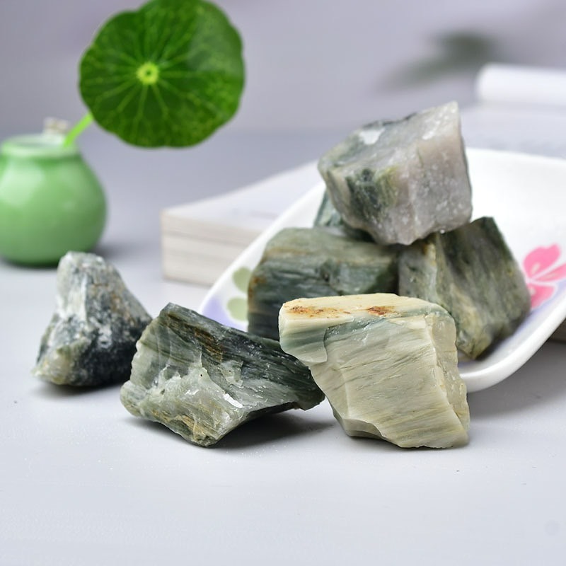 [水晶專賣24h出貨] 天然礦採 綠髮晶 水晶原礦 擴香石 水晶擴香 水晶香薰石 精油擴香 水晶 生日禮物 風水-細節圖2