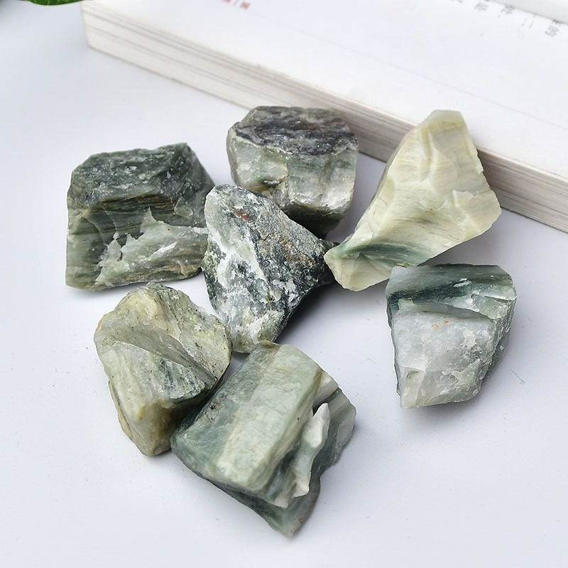 [水晶專賣24h出貨] 天然礦採 綠髮晶 水晶原礦 擴香石 水晶擴香 水晶香薰石 精油擴香 水晶 生日禮物 風水-細節圖3