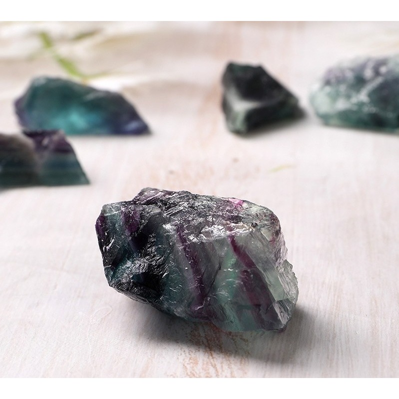 [水晶專賣24h出貨] 天然礦採 彩螢石 擴香石 水晶擴香 水晶原礦 水晶香薰石 精油擴香 水晶 能量石 風水-細節圖2