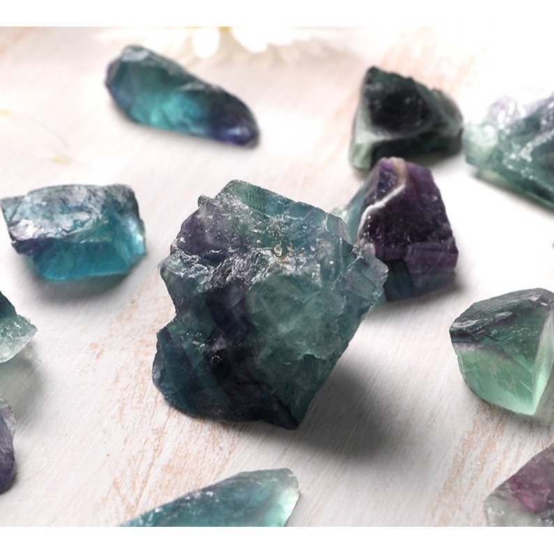 [水晶專賣24h出貨] 天然礦採 彩螢石 擴香石 水晶擴香 水晶原礦 水晶香薰石 精油擴香 水晶 能量石 風水-細節圖3