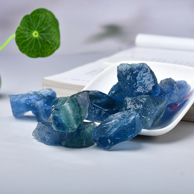 [水晶專賣24h出貨] 天然礦採  藍螢石 水晶原礦 螢石 擴香石 水晶擴香 水晶香薰石 精油擴香 水晶 生日禮物 風水-細節圖2