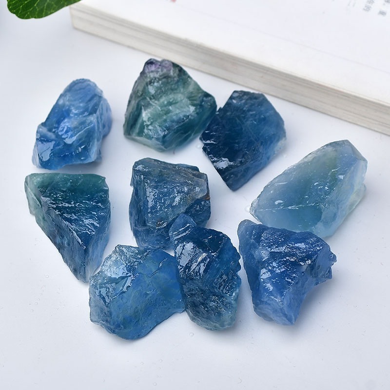 [水晶專賣24h出貨] 天然礦採  藍螢石 水晶原礦 螢石 擴香石 水晶擴香 水晶香薰石 精油擴香 水晶 生日禮物 風水-細節圖4