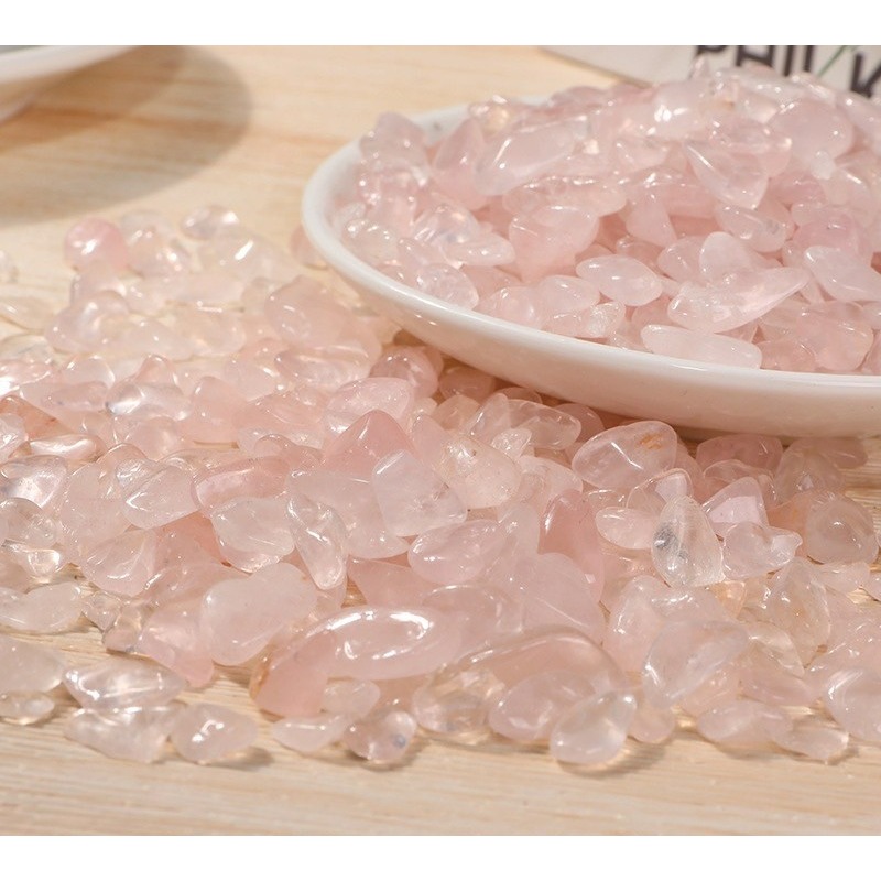 [水晶專賣24h出貨] 天然礦採 水晶碎石 粉水晶 魚缸花盆造景石 消磁石 水晶擴香 水晶 能量石 風水-細節圖2