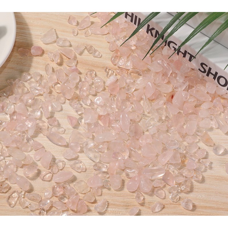 [水晶專賣24h出貨] 天然礦採 水晶碎石 粉水晶 魚缸花盆造景石 消磁石 水晶擴香 水晶 能量石 風水-細節圖4