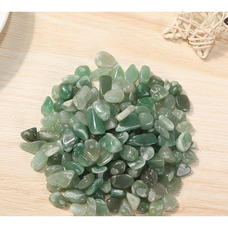 [水晶專賣24h出貨] 天然礦採 水晶碎石 綠東陵 魚缸花盆造景石 消磁石 水晶擴香 水晶 能量石 風水-細節圖2