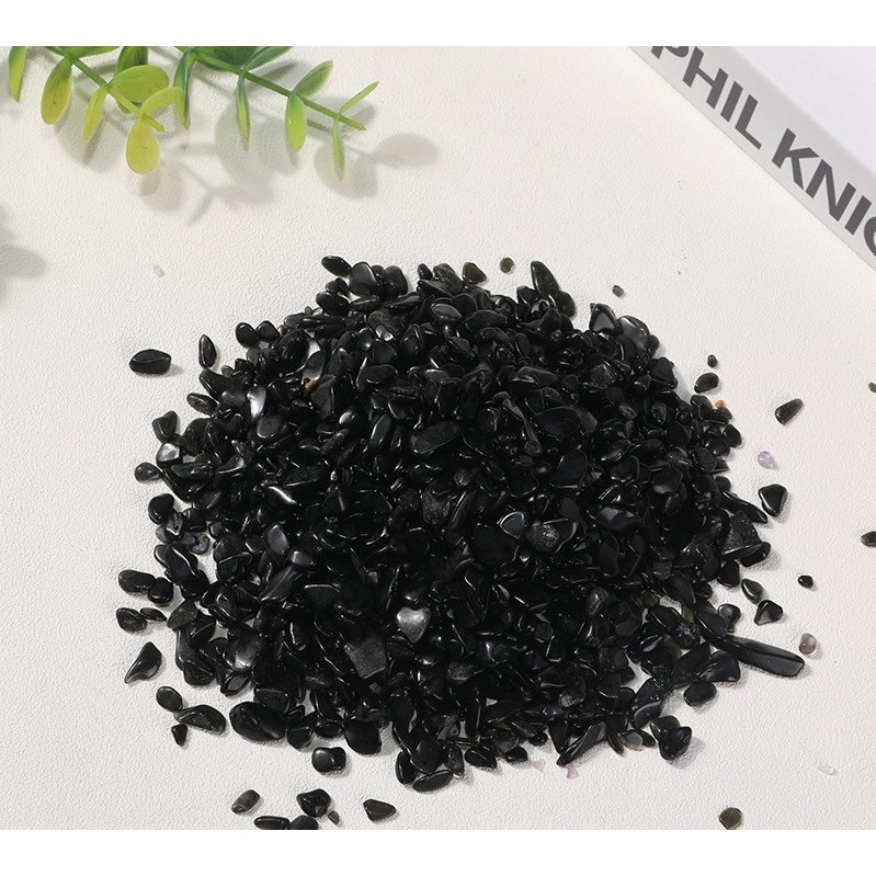 [水晶專賣24h出貨] 天然礦採 水晶碎石 黑曜石 魚缸花盆造景石 消磁石 水晶擴香 水晶 能量石 風水-細節圖4