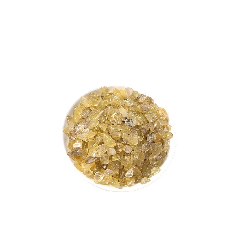 [水晶專賣24h出貨] 天然礦採 水晶碎石 黃水晶 魚缸花盆造景石 消磁石 水晶擴香 水晶 能量石 風水-細節圖5