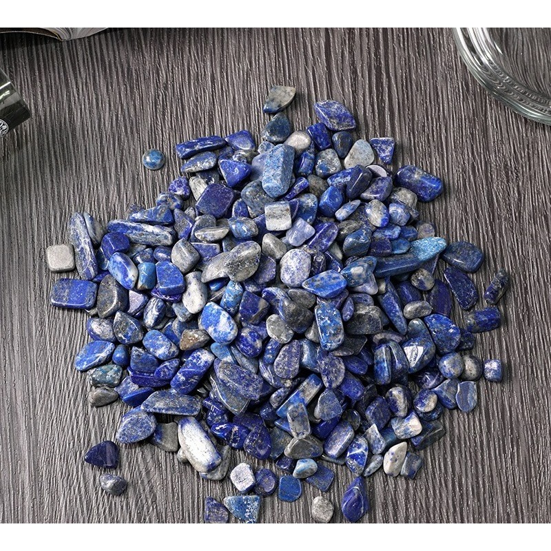 [水晶專賣24h出貨] 天然礦採 水晶碎石 青金石 魚缸花盆造景石 消磁石 水晶擴香 水晶 能量石 風水-細節圖2