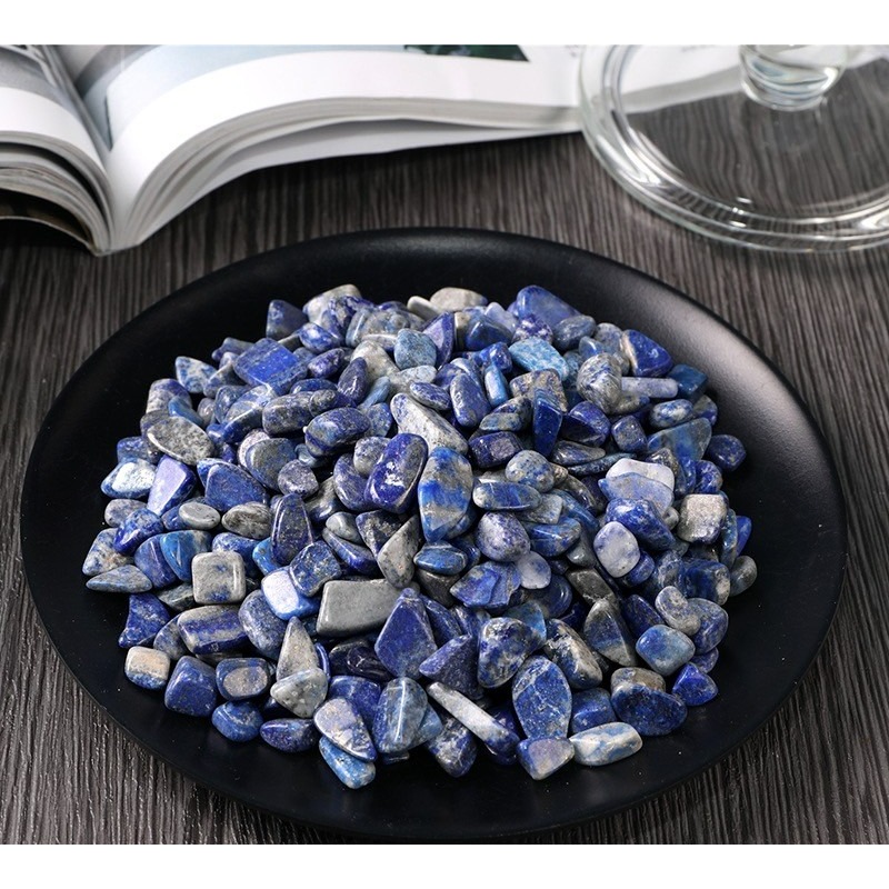 [水晶專賣24h出貨] 天然礦採 水晶碎石 青金石 魚缸花盆造景石 消磁石 水晶擴香 水晶 能量石 風水-細節圖3