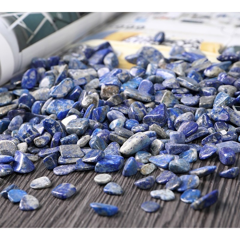 [水晶專賣24h出貨] 天然礦採 水晶碎石 青金石 魚缸花盆造景石 消磁石 水晶擴香 水晶 能量石 風水-細節圖4