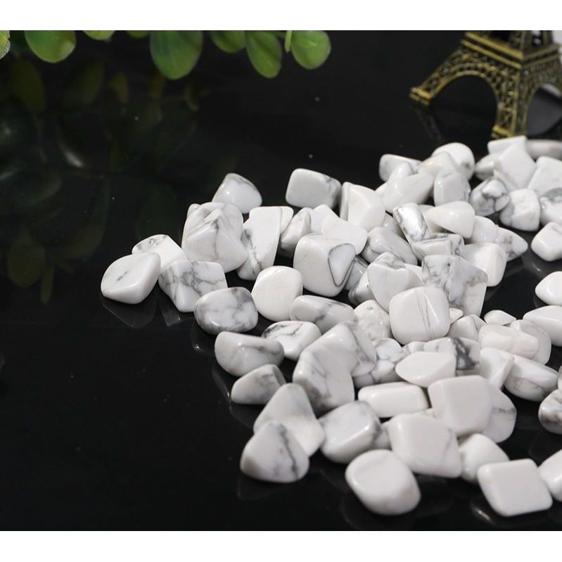 [水晶專賣24h出貨] 天然礦採 水晶碎石 白松石 魚缸花盆造景石 消磁石 水晶擴香 水晶 能量石 風水-細節圖4