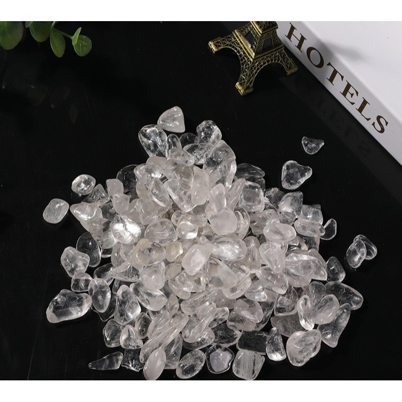 [水晶專賣24h出貨] 天然礦採 水晶碎石 白水晶 魚缸花盆造景石 消磁石 水晶擴香 水晶 能量石 風水-細節圖4