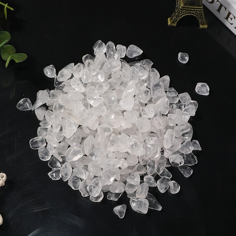 [水晶專賣24h出貨] 天然礦採 水晶碎石 白水晶 魚缸花盆造景石 消磁石 水晶擴香 水晶 能量石 風水-細節圖6