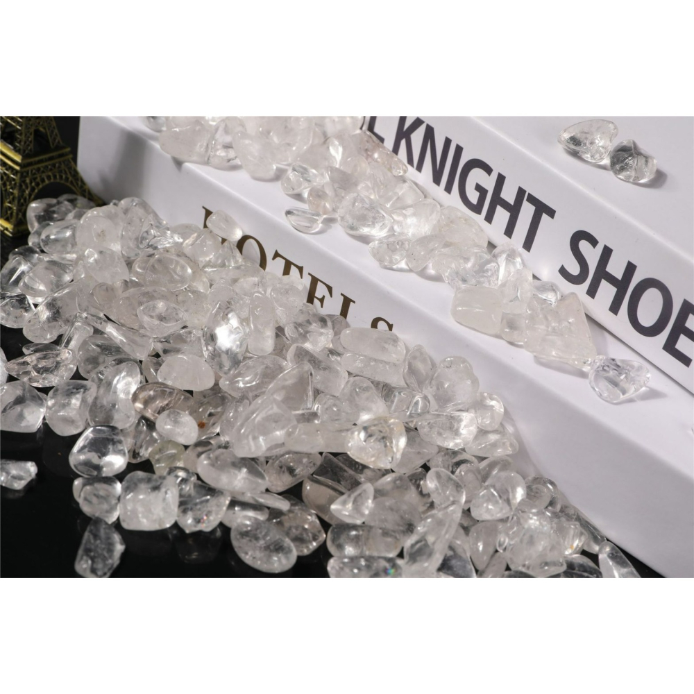 [水晶專賣24h出貨] 天然礦採 水晶碎石 白水晶 魚缸花盆造景石 消磁石 水晶擴香 水晶 能量石 風水-細節圖7
