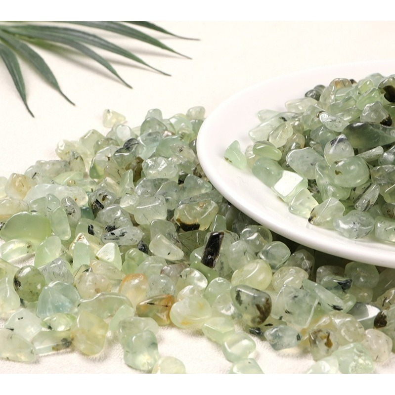 [水晶專賣24h出貨] 天然礦採 水晶碎石 葡萄石 魚缸花盆造景石 消磁石 水晶擴香 水晶 能量石 風水-細節圖2